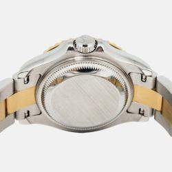 Rolex Silver Yacht-Master 169623 Automatic 18k Yellow Gold Stainless Steel Women's Wristwatch 29 mm