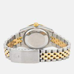 Rolex Datejust 68273 Automatic Black 18K Yellow Gold Stainless Steel Women's Wristwatch 31 mm