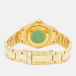 Rolex Yacht-Master 68628 Automatic Champagne 18K Yellow Gold Women's Wristwatch 35 mm