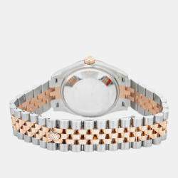 Rolex Datejust 278271 Automatic Pink 18k Rose Gold Diamond Stainless Steel Women's Wristwatch 31 mm