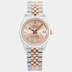 Rolex Datejust 278271 Automatic Pink 18k Rose Gold Diamond Stainless Steel Women's Wristwatch 31 mm