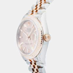 Rolex Datejust 278271 Automatic Pink 18k Rose Gold Diamond Stainless Steel Women's Wristwatch 31 mm