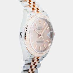 Rolex Datejust 278271 Automatic Pink 18k Rose Gold Diamond Stainless Steel Women's Wristwatch 31 mm