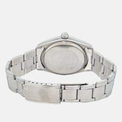 Rolex Oyster Perpetual 1002 Automatic Cream Stainless Steel Women's Wristwatch 34mm