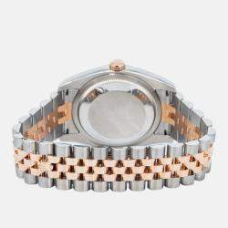 Rolex Datejust 116231 Automatic Pink 18K Rose Gold Diamonds Women's Wristwatch 36 mm