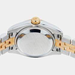 Rolex Datejust 179173 Automatic Cream 18K Yellow Gold Women's Wristwatch 26 mm