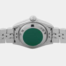 Pre Owned Rolex Datejust 79174 Automatic White 18k White Gold Stainless Steel Women's Wristwatch 26 mm