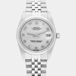 Pre Owned Rolex Datejust 78240 Automatic Silver Stainless Steel Women's Wristwatch 31 mm