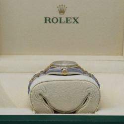 Pre Owned Rolex Datejust 179173 Automatic Silver 18k Yellow Gold Stainless Steel Women's Wristwatch 26 mm