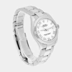 Pre Owned Rolex Datejust 178274 Automatic White Stainless Steel Women's Wristwatch 31 mm