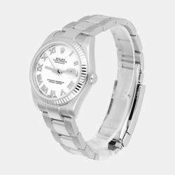 Pre Owned Rolex Datejust 178274 Automatic White Stainless Steel Women's Wristwatch 31 mm