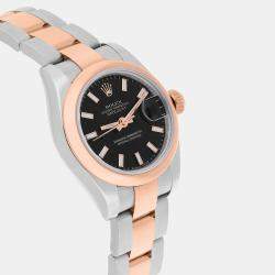 مملوكة مسبقًا Rolex Datejust 179161 Automatic Stainless Steel 18K Rose Gold Women's Wristwatch 26 mm