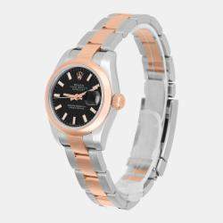 مملوكة مسبقًا Rolex Datejust 179161 Automatic Stainless Steel 18K Rose Gold Women's Wristwatch 26 mm