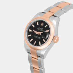 مملوكة مسبقًا Rolex Datejust 179161 Automatic Stainless Steel 18K Rose Gold Women's Wristwatch 26 mm