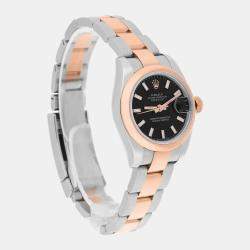 مملوكة مسبقًا Rolex Datejust 179161 Automatic Stainless Steel 18K Rose Gold Women's Wristwatch 26 mm
