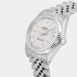 Pre Owned Rolex Datejust 68274 Automatic Silver Stainless Steel Women's Wristwatch 31 mm