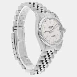 Pre Owned Rolex Datejust 68274 Automatic Silver Stainless Steel Women's Wristwatch 31 mm