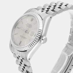 Pre Owned Rolex Datejust 68274 Automatic Silver Stainless Steel Women's Wristwatch 31 mm