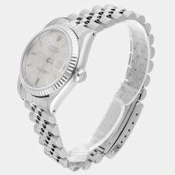 Pre Owned Rolex Datejust 68274 Automatic Silver Stainless Steel Women's Wristwatch 31 mm