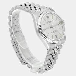 Pre Owned Rolex Datejust 68274 Automatic Silver Stainless Steel Women's Wristwatch 31 mm