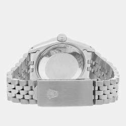 Pre Owned Rolex Datejust 68274 Automatic Grey Stainless Steel Women's Wristwatch 31 mm