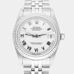 Pre Owned Rolex Datejust 68274 Automatic Silver Stainless Steel Women's Wristwatch 31 mm