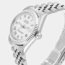 Pre Owned Rolex Datejust 68274 Automatic Silver Stainless Steel Women's Wristwatch 31 mm