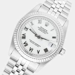 Pre Owned Rolex Datejust 68274 Automatic Silver Stainless Steel Women's Wristwatch 31 mm