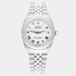 Pre Owned Rolex Datejust 68274 Automatic Silver Stainless Steel Women's Wristwatch 31 mm
