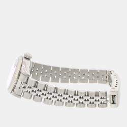 Pre Owned Rolex Datejust 69174 Automatic Silver 18k White Gold Stainless Steel Women's Wristwatch 26 mm