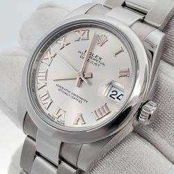 Pre Owned Rolex Datejust 178240 Automatic Silver Stainless Steel Women's Wristwatch 31 mm