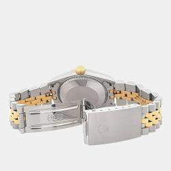مملوكة مسبقًا Rolex Datejust 68273 Automatic Grey 18k Yellow Gold Stainless Steel Women's Wristwatch 31 mm