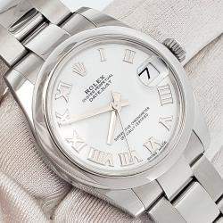 Pre Owned Rolex Datejust 178240 Automatic White Stainless Steel Women's Wristwatch 31 mm