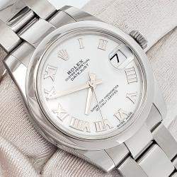 Pre Owned Rolex Datejust 178240 Automatic White Stainless Steel Women's Wristwatch 31 mm