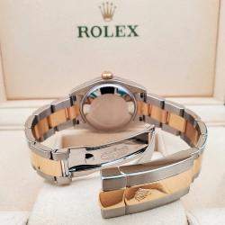 Pre Owned Rolex Datejust 178243 Automatic Champagne 18K Yellow Gold Stainless Steel Men's Wristwatch 31 mm
