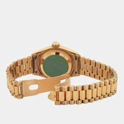Pre Owned Rolex President Datejust 69178 Automatic Champagne Diamond 18K Yellow Gold Women's Wristwatch 26 mm