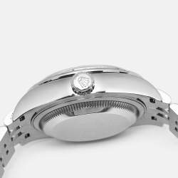 Pre Owned Rolex Pink 18k White Gold Diamond Oystersteel Datejust 279384RBR Women's Wristwatch 28 mm 