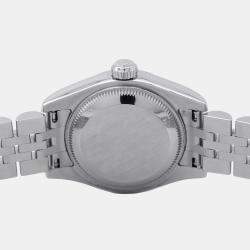 Pre Owned Rolex Datejust 179174 Automatic Pink 18k White Gold Stainless Steel Women's Wristwatch 26 mm