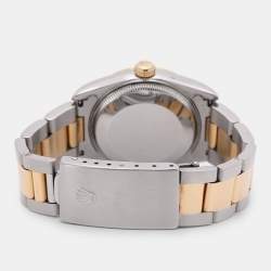 Pre Owned Rolex Datejust 68273 Automatic White Stainless Steel 18K Yellow Gold Women's Wristwatch 30 mm