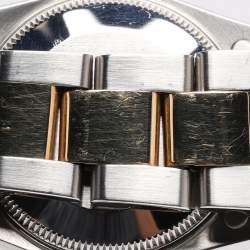 Pre Owned Rolex Datejust 68273 Automatic White Stainless Steel 18K Yellow Gold Women's Wristwatch 30 mm