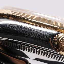 Pre Owned Rolex Datejust 68273 Automatic White Stainless Steel 18K Yellow Gold Women's Wristwatch 30 mm