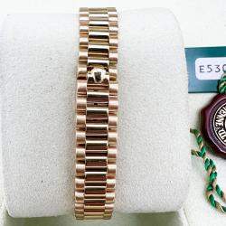 Pre Owned Rolex Datejust 69258 Automatic Diamond 18k Yellow Gold Women's Wristwatch 26 mm