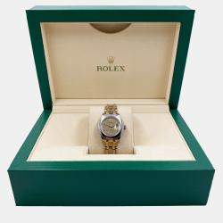 Pre Owned Rolex Pearlmaster 69329 Automatic Diamond 18k Yellow Gold White Gold Women's Wristwatch 29 mm