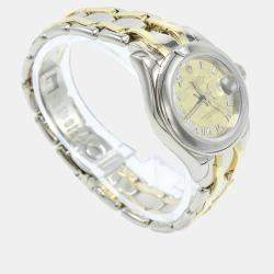 Pre Owned Rolex Pearlmaster 69329 Automatic Diamond 18k Yellow Gold White Gold Women's Wristwatch 29 mm