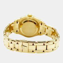 Pre Owned Rolex Pearlmaster 69318 Automatic Lapis Lazuli 18k Yellow Gold Women's Wristwatch 29 mm