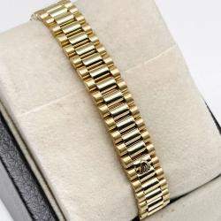 Pre Owned Rolex President 79068 Automatic Diamond 18k Yellow Gold Women's Wristwatch 26 mm