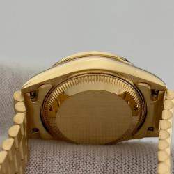 Pre Owned Rolex President Datejust 69088 Automatic Diamond 18k Yellow Gold Women's Wristwatch 26 mm