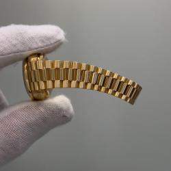 Pre Owned Rolex President Datejust 69088 Automatic Diamond 18k Yellow Gold Women's Wristwatch 26 mm