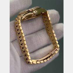 Pre Owned Rolex President Datejust 69158 Automatic Diamond 18k Yellow Gold Women's Wristwatch 26 mm