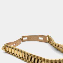 Pre Owned Rolex President Datejust 6917 Automatic Silver 18k Yellow Gold Women's Wristwatch 26 mm